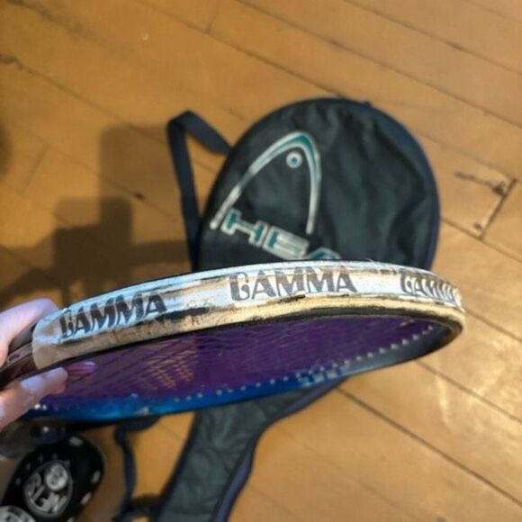 Head Trisys 250 Double Power Wedge 660cm 4 3/8 SL Tennis Racket With Case - Picture 6 of 10